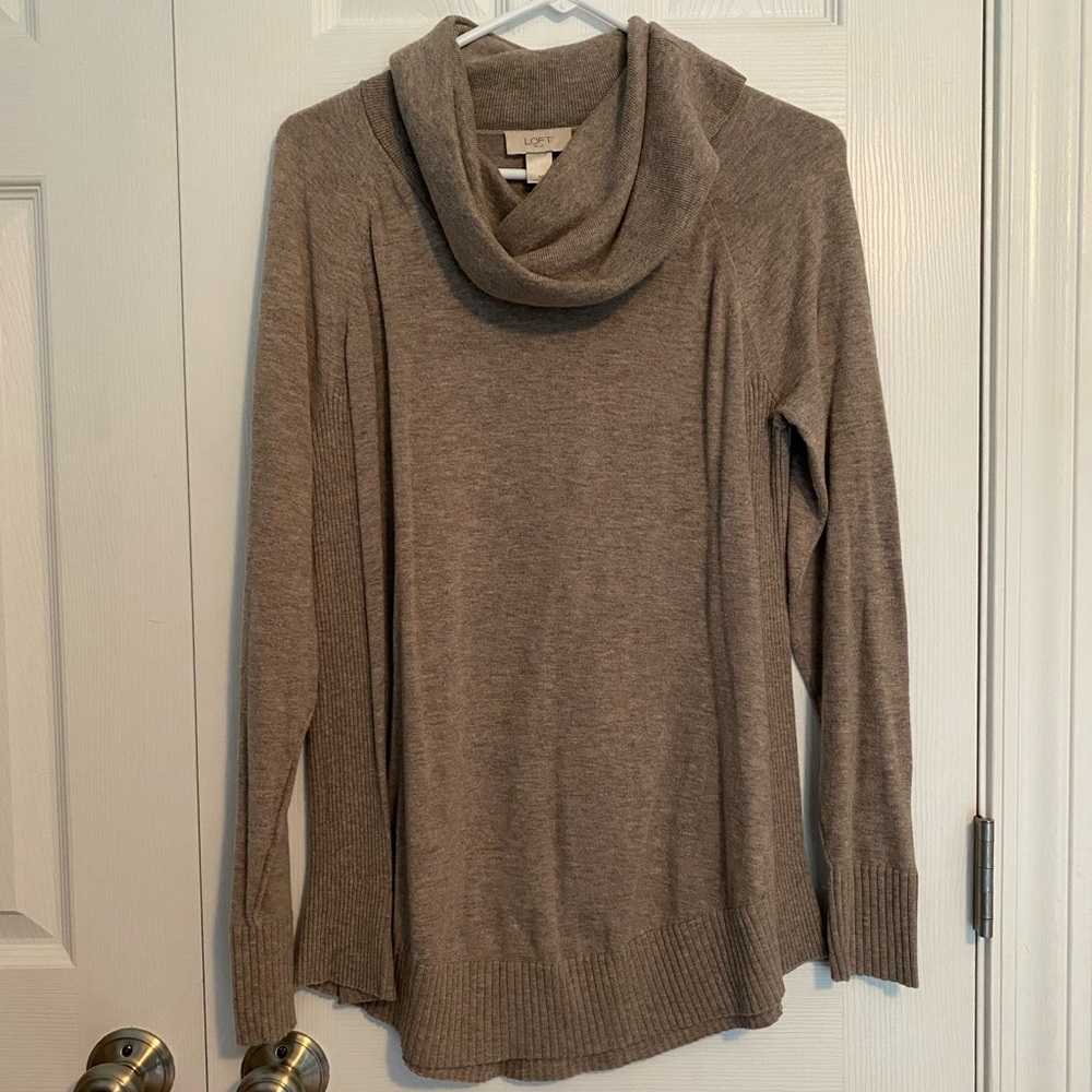 loft cowl neck sweater